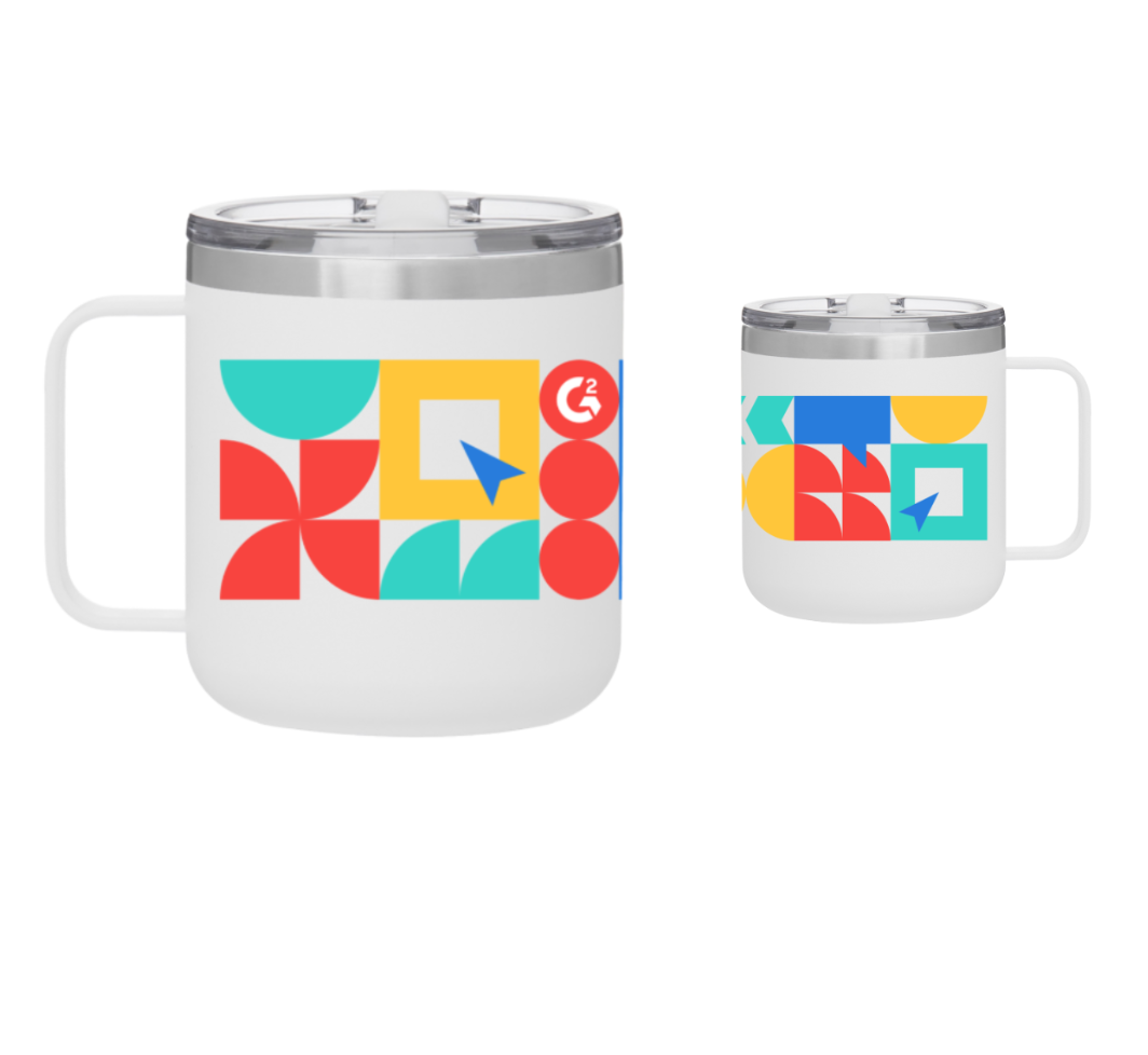 G2 12oz White Camper Mug